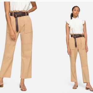SEA NEW YORK SCOTT HIGH RISE PAPERBAG STRAIGHT LEG PANTS